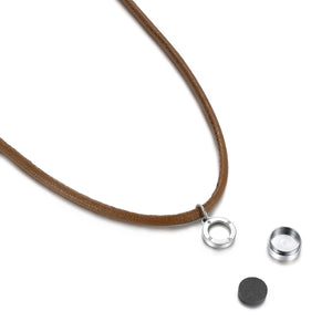 Aroma Magnetic Cocoa Brown Stress Relief Necklace