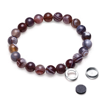 Load image into Gallery viewer, Aroma GEM Botswana Agate Bracelet | 8mm
