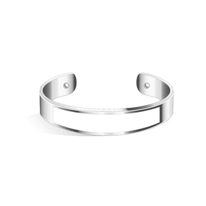 Tailor Sweet Pink and Silver Bangle | 15mm