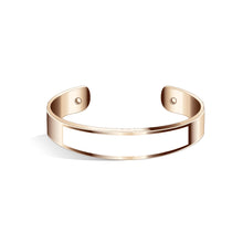 Load image into Gallery viewer, Tailor Aqua Green and Rose Gold Bangle | 15mm
