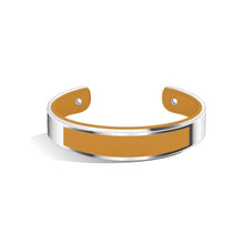 Load image into Gallery viewer, Tailor Tenne Brown and Silver Bangle | 15mm
