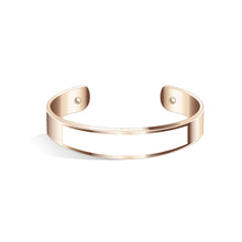 Tailor Pure Black and Rose Gold Bangle | 15mm