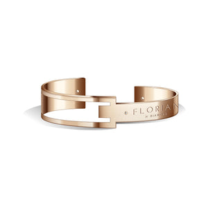 Metropolitan Diamond Aqua Green and Rose Gold Bangle | 20mm
