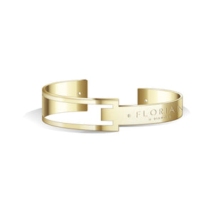 Metropolitan Diamond Pure Black and Champagne Gold Bangle | 20mm