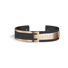 Load image into Gallery viewer, Metropolitan Diamond Pure Black and Rose Gold Bangle | 20mm
